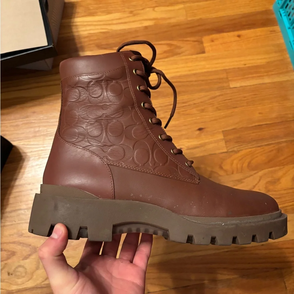 Coach Black Leather Boots - Picture 4 of 8